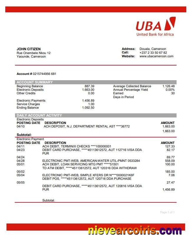 Cameroon UBA Bank
